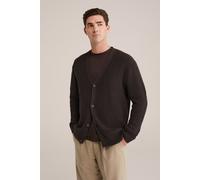WE Fashion Cardigan Dark Brown Talla: M | Cárdigan Outlet | Hombre | Marrón