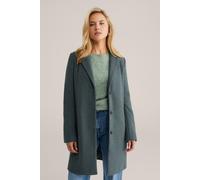 WE Fashion Coat Sea green Talla: 38 | Abrigos con Cierre de Botón Outlet | Mujer | Verde