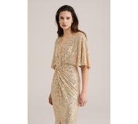 WE Fashion Dress Mid Length Gold Talla: XS | Vestidos Midi Outlet | Mujer | Amarillo