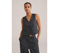 WE Fashion Gilet Dark Grey Talla: 42 | Chaquetas Outlet | Mujer | Gris