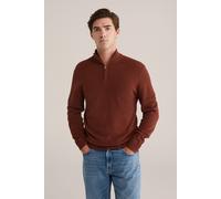 WE Fashion Halfway Zipper Rust Brown Talla: 3XL | Jerséis Outlet | Hombre | Marrón