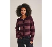 WE Fashion Knitted Cardigan Aubergine Talla: S | Chaquetas Outlet | Mujer