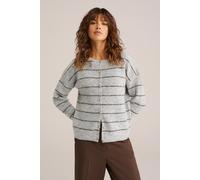 WE Fashion Cárdigan marrón / gris claro L EUR