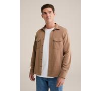 WE Fashion Overshirt Caramel Talla: M | Camisas Casuales Outlet | Hombre | Marrón