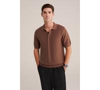 WE Fashion Polo Brown Talla: S | Polos Outlet | Hombre | Marrón