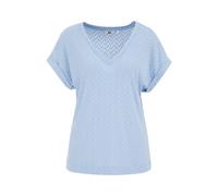 WE Fashion T-shirt Ice Blue Talla: M | Camisetas de Seda Outlet | Mujer | Azul