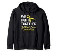 We Fight Together Childhood Cancer Awareness Sudadera con Capucha
