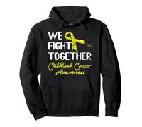 We Fight Together Childhood Cancer Awareness Sudadera con Capucha