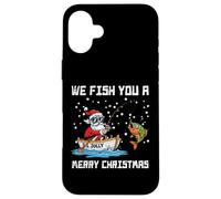 We Fish You Merry Christmas Santa Funny Xmas Hombres Mujeres Niños Carcasa para iPhone 16 Plus