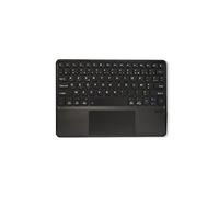 WE - Funda Universal para Teclado de 9 a 11 Pulgadas, diseño AZERTY francés, Piel sintética, con Teclado Bluetooth 3.0, inalámbrico, extraíble e imantado, Color Gris