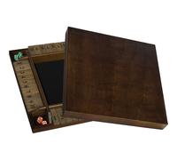 WE Games Shut The Box - Juego de mesa cl sico de dados de madera para 4 jugadores, ideal para noches de juegos familiares. Madera te ida en nogal
