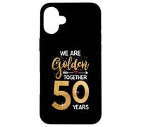 We Golden Together Romantic Couples 50th Wedding Anniversary Carcasa para iPhone 16 Plus