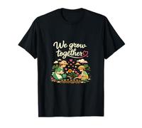 We Grow Together Plant Parent Cottagecore Garden Art Camiseta
