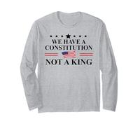 We Have a Constitution Not a King Protest No Kings America Manga Larga