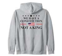 We Have a Constitution Not a King Protest No Kings America Sudadera con Capucha
