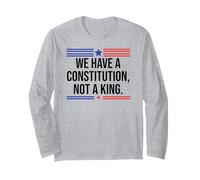 We Have a Constitution Not a King Protest No Kings Resist US Manga Larga