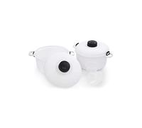 We Houseware Quick Cook Pro Olla Multiusos Cocina al Vapor en Microondas, Blanco, Capacidad 2,8 Litros, 20 cm