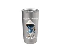 We Live We Love We Lie Vaso térmico de acero inoxidable de doble pared