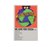 We Love You Tecca-Lil Tecca - Lienzo impermeable para pared, impresión HD resistente a los rayos UV, adecuado para salas de estar y pasillos, es un gran regalo, estilo sin marco, 20 x 30 cm