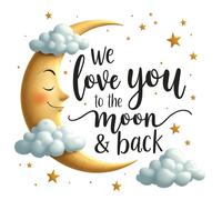 We Love You to the Moon and Back: Baby Shower Guest Book: Moon & Stars Gender-Neutral - Themed Keepsake Baby Shower Sign-In Book with 100 Guest ... Pages & Advice Notes for Parents-to-Be Book