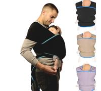 We Made Me Wuti Wrap - Portabebés, color Midnight Black