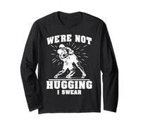 We Not Hugging Wrestling Funny Wrestler Joke Manga Larga