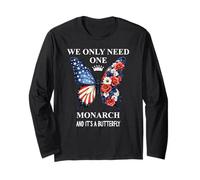We Only Need One Monarch & It's a Butterfly Floral No Kings Manga Larga