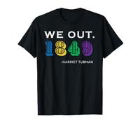 We Out 1849 Harriet Tubman Black History Kente Design Camiseta