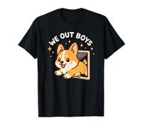 We out Boys, Divertido y Lindo Cachorro de Perro Corgi Camiseta