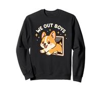 We out Boys, Divertido y Lindo Cachorro de Perro Corgi Sudadera