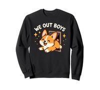 We out Boys, Lindo y Divertido Cachorro de Perro Corgi Sudadera