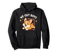 We out Boys, Lindo y Divertido Cachorro de Perro Corgi Sudadera con Capucha