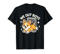 We out Boys, Lindo y Divertido Perro Corgi Camiseta
