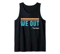 We out Teachers Retro Summer Break Vacaciones Educador Camiseta sin Mangas