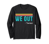 We out Teachers Retro Summer Break Vacaciones Educador Manga Larga