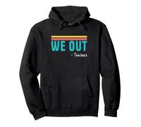 We out Teachers Retro Summer Break Vacaciones Educador Sudadera con Capucha