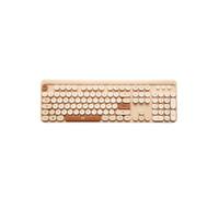 WE Pop Pack Teclado + Ratón Inalámbrico: Color Beige/Crema - Conexión de 2,4 GHz - con Teclado numérico - Pilas Incluidas