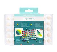 We R Memory Keepers American Crafts Impressed Stamping Kit-Daubers with Case-Pack of 41, Multicolor, talla única