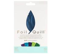 We R Memory Keepers, Pavo Real, 10.1 x 15.2 cm Foil, Set de 5 Hojas, 10,1 x 15,2 cm, para Usar Junto con Quill Pen y Crear Brillantes Adornos y Diseños