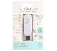 We R Memory Keepers Foil Quill Memoria USB Art Drive, Paige Evans, con 200 Temas, Frases e Imágenes, CREA Brillantes Adornos y Diseños, Blanco, tamaño único