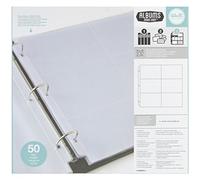 We R Memory Keepers - Funda para fotografías 12 x 12 Bolsillos (6 - 4 x 6 Pulgadas) álbum de Fotos con 3 Anillas, Protectores 50 PK