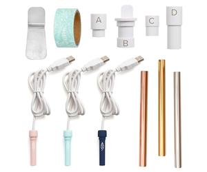 We R Memory Keepers Kit de Inicio Foil Quill, El Set Incluye más de 12 Artículos, CREA Diseños Brillantes para la Fabricación de Tarjetas, Scrapbooking, Journaling y más, Multicolor, tamaño único