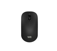 WE - Ratón inalámbrico óptico Nano dongle USB, conexión de 2,4 GHz, 1200 dpi, Tacto Suave, batería AA incluida, Color Negro