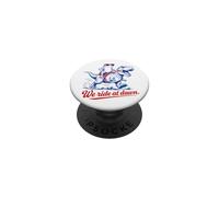We Ride At Dawn Frog T Rex Dinosaurio Divertido PopSockets PopGrip Adhesivo