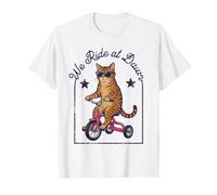 We Ride at Dawn Funny Cat Tricycle Gafas de Sol Camiseta