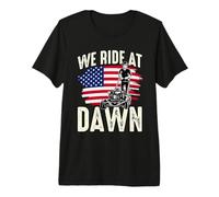 We Ride At Dawn Mowing Chillin' Repeat Mowing Tractor Segadora Camiseta Premium