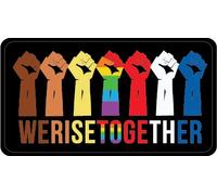 We Rise Together | LGBT |Gran idea de regalo|Calcomanías adhesivas|Paquete de 2 pegatinas de 5 pulgadas|S10448