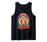 We Rise We Resist We Blossom Fists Flowers Camiseta sin Mangas