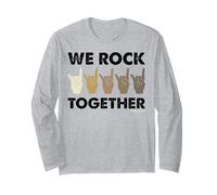 We Rock Together: Divertido lenguaje de señas Manga Larga