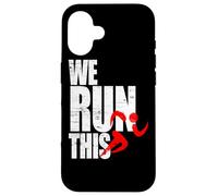 We Run This correr motivación maratón fitness entrenamiento Carcasa para iPhone 16